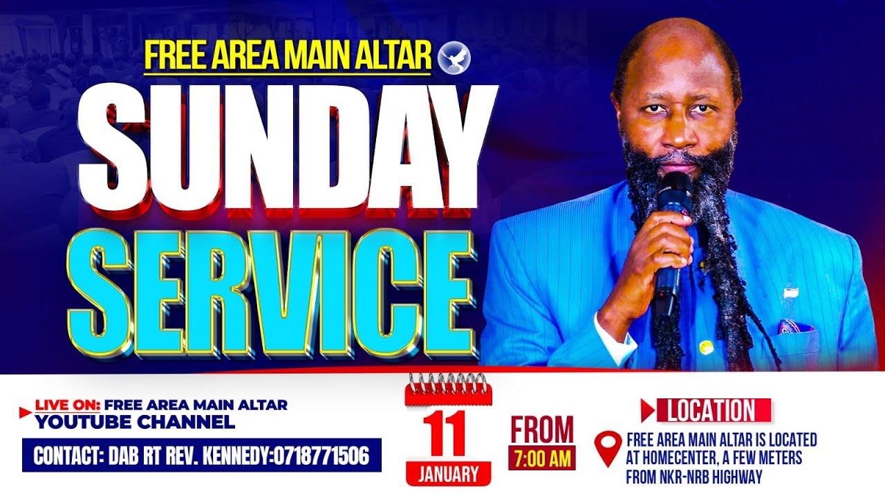 FREE AREA MAIN ALTAR SUNDAY SERVICE | JANUARY 18TH 2026