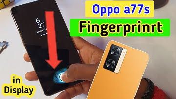 Oppo A77s display fingerprint setting/oppo a77s fingerprint screen lock/fingerprint sensor