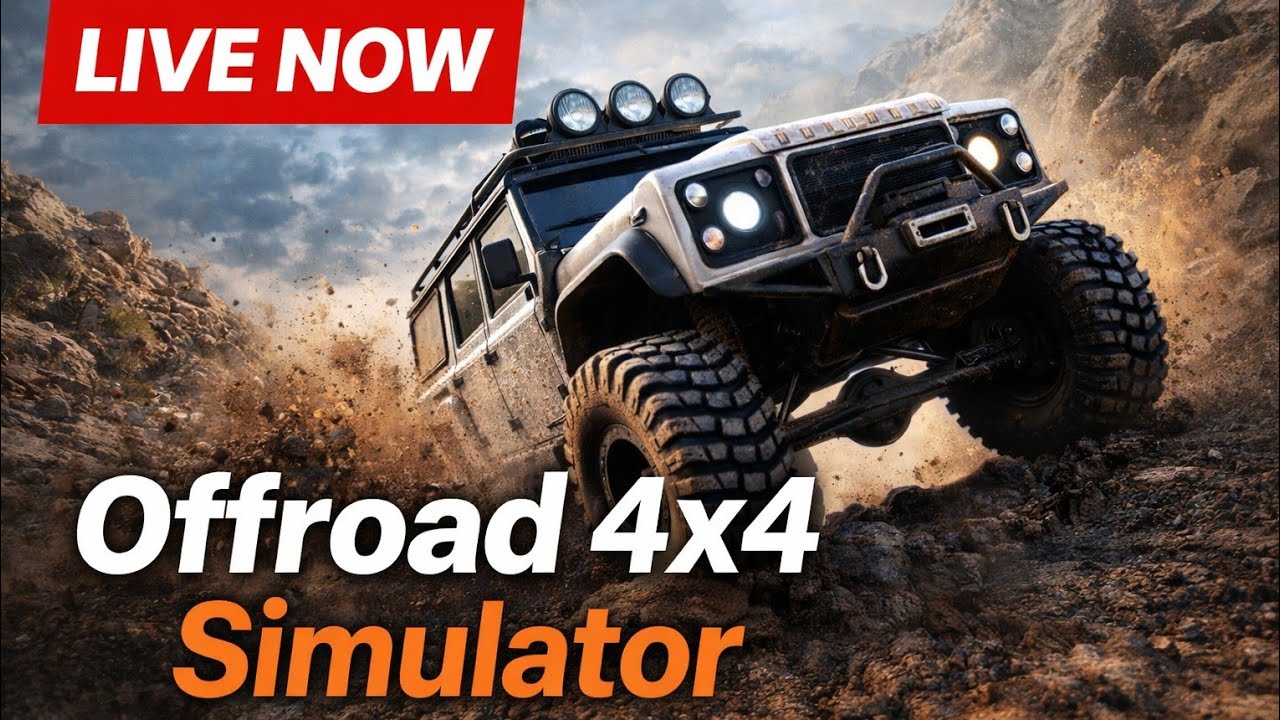 LIVE: 4x4 Offroad Simulator Challenge | Crazy Mud & Hills!