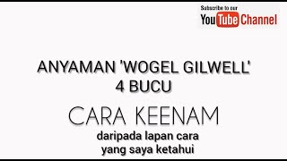 Anyaman 'Wogel Gilwell' 6/8 Cara Anyaman (Woodbadge Gilwell Woggle 6/8 methods)