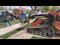 Ditch Witch sk1550 vs Large Concrete Commercial Walk