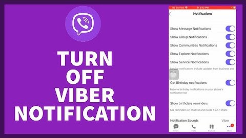 How Do You Turn Off Notifications On Viber? Notification Bar.