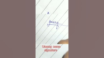 umang name signature #shorts #signature