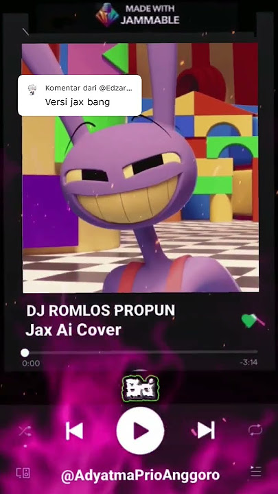 Lirik Lagu Dj Romlos Propun Cover Jax 🤓😱 #jaxaicover #jax #jaxdigitalcircus #djromlospropun