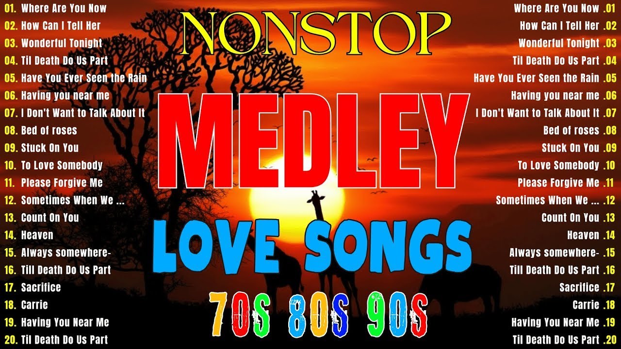 Romantic Rock Ballads 70s 80s 90s | Slow Rock Love Songs (Nonstop Mix ...