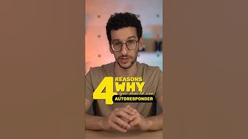4 reasons why you SHOULD start using autoresponder #emailmarketing #autoresponder #getresponse