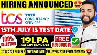TCS FINALLY ANNOUNCED MASS HIRING | BIGGEST HIRING IS LIVE | TCS JULY HIRING 2023  | GUARANTEED TEST