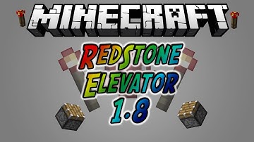 Minecraft-Redstone Elevator 1.8