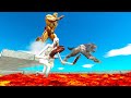 Monstres jump in lava stairs  animal revolt battle simulator