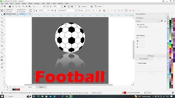 3d #football drowing in #art #coreldraw #vector #creative #mayagraphics coreldraw full tutarial