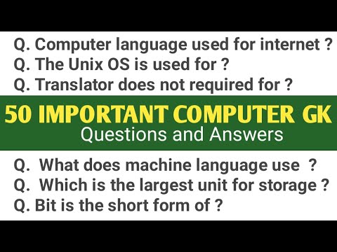 50 Important Computer GK Questions and Answers | Computer Awareness ...