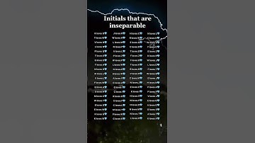 Initials that are inseparable #initials #initial #foryou #fyp
