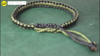 DIY Macrame Style Bracelet 2 Color-Square Knot Paracord Tutorial