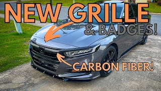 2018+ HONDA ACCORD BLACK TOURING GRILLE INSTALL HOW TO!