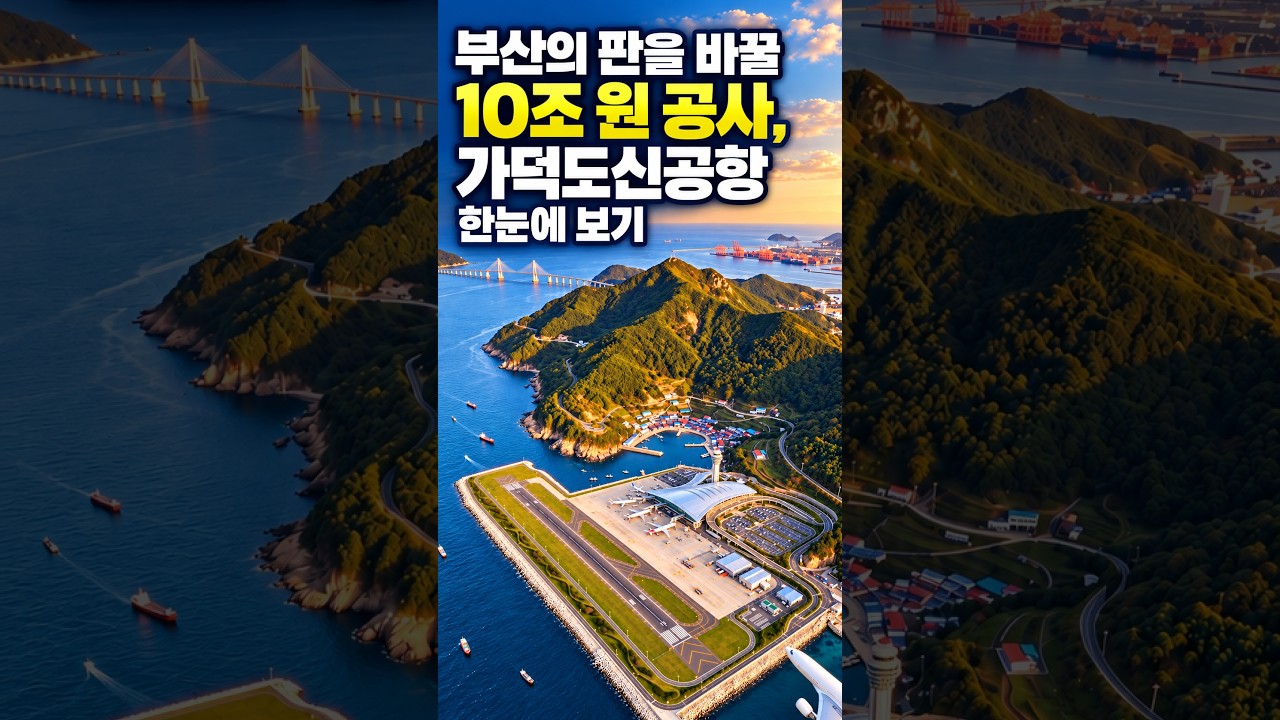 부산의 판을 바꿀 10조 원 공사, 가덕도신공항 한눈에 보기 #shorts
