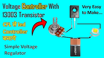how to make a voltage regulator with 13003 transistor | project with 13003 transistor | cfltovoltage