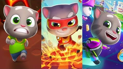 Talking Tom Gold Run 2 VS Gold Run VS Hero Dash - Gameplay, Android, IOS