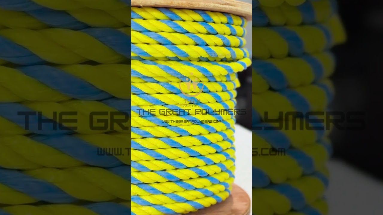 Twisted multi color Natural 3 Strands & 4 Strands Rope–THE GREAT POLYMERS/INDIA