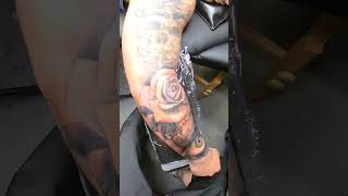 EYE & ROSE TATTOO TIME-LAPSE BY JAKE OMEN