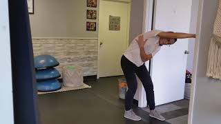Doorframe Lat Stretch and Lateral Rib Cage Expansion
