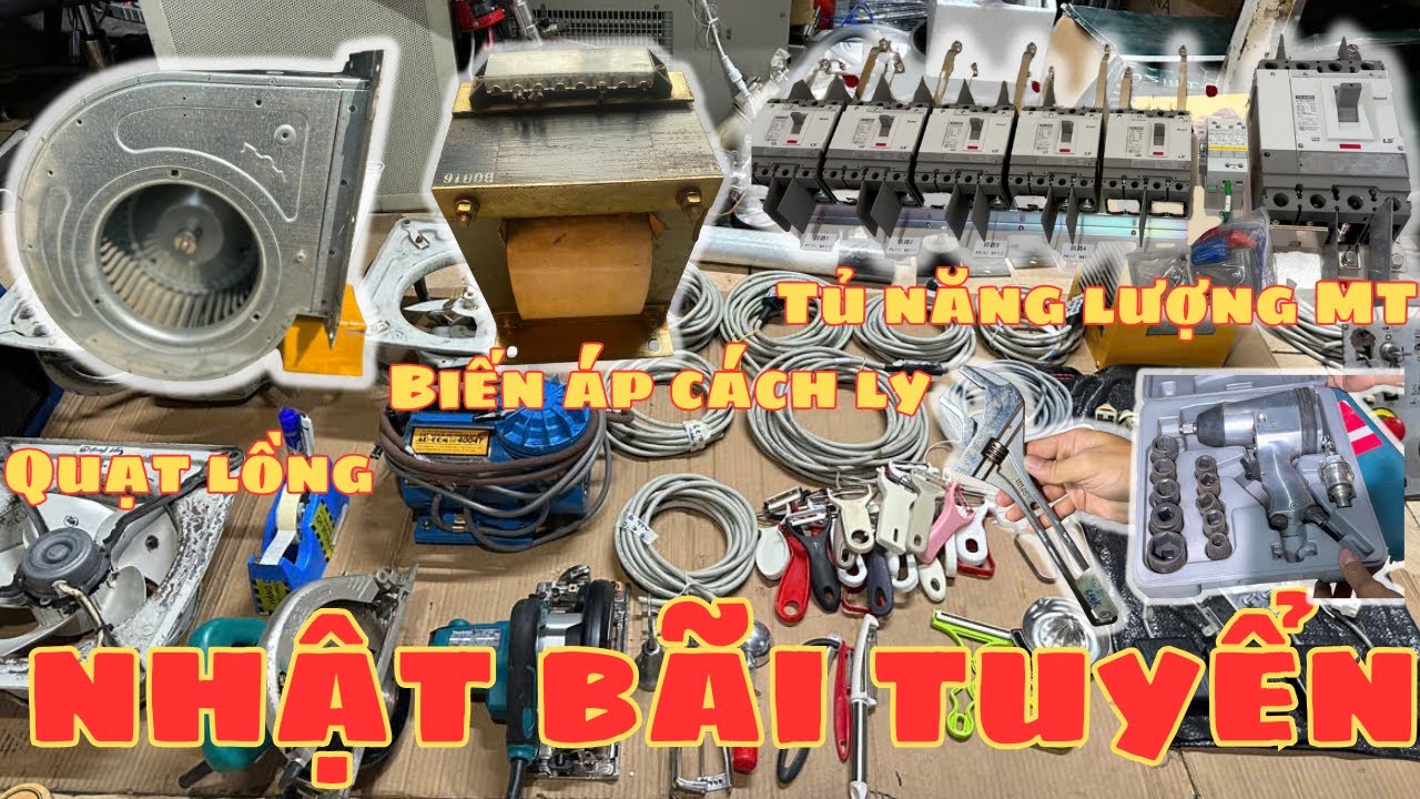 Lô Hàng Chất: Quạt Lồng Sóc Italy – Biến Áp Cách Ly – Công Cụ Nhật Bãi Đẹp