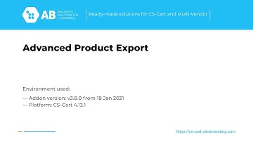 Update of add-on "Advanced product export" v 3.8.0