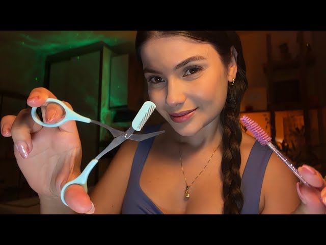 ASMR | Doing your eyebrows 🧴💤
