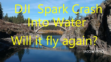 DJI Spark drone crash into river, submerged for 10 minutes. Will it fly again?