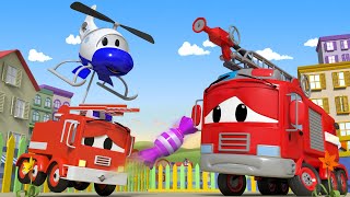 Patroli Mobil 🚓 🚒 Kebanyakan Permen  - Truk kartun untuk anak-anak l Indonesian Cartoons for Kids