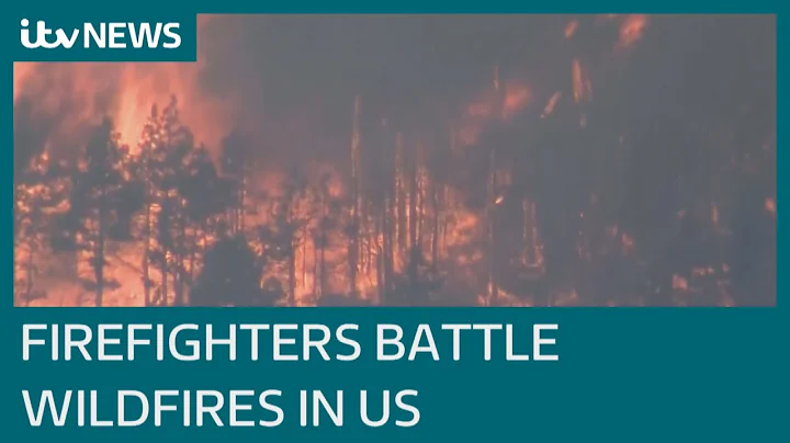 US wildfires: Firefighters battle raging blazes across western states amid heatwave | ITV News