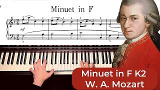 Mozart - Minuet in F K 2 | + Slow Tempo