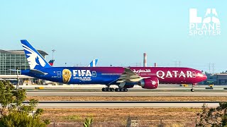  Qatar Airways FIFA World Cup 2026 Livery Takes Off from LAX!