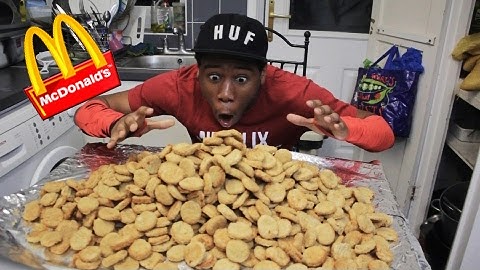 EXTREME 1000 CHICKEN NUGGET IN 10 MINUTES CHALLENGE
