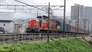 配9564レ　DD51-1109+クモヤ145-1052+415系C11編成+C03編成　廃車回送