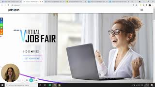 Jobspin – Walk through a virtual job fair (for candidates)
