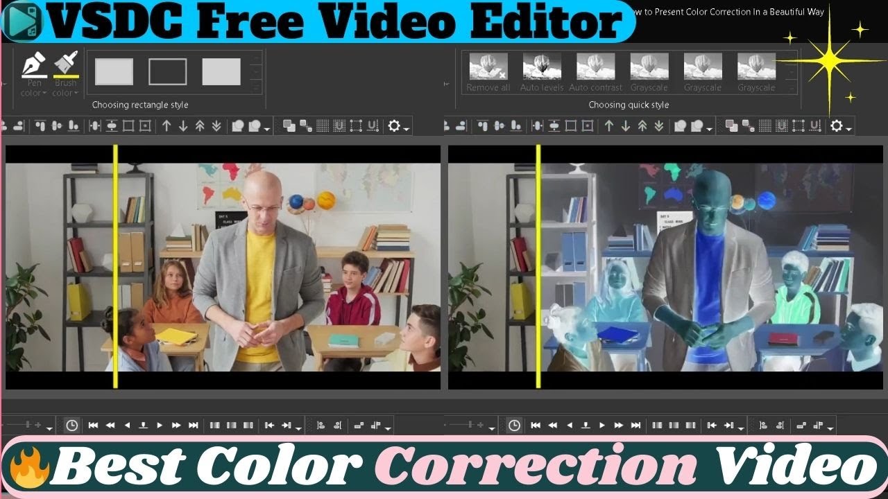 🔥Best Color Correction in VSDC Free Video Editor👌👌| Video Editing For ...