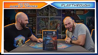 Tiny Epic Game of Thrones | PLAYTHROUGH | 2 Players | Fiery Win