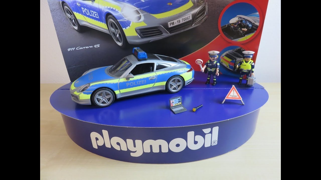 Neuheit PLAYMOBIL 70067 - Porsche 911 4S Polizei besserepreise.com - YouTube