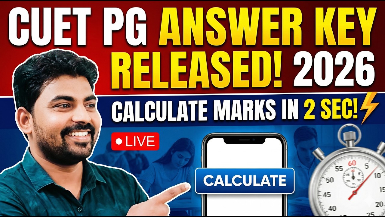 CUET PG Answer Key 2026 Released – Download Response Sheet & Check ...