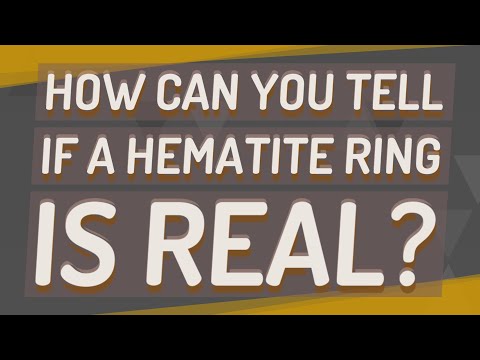 Video: Gli anelli di ematite sono reali?