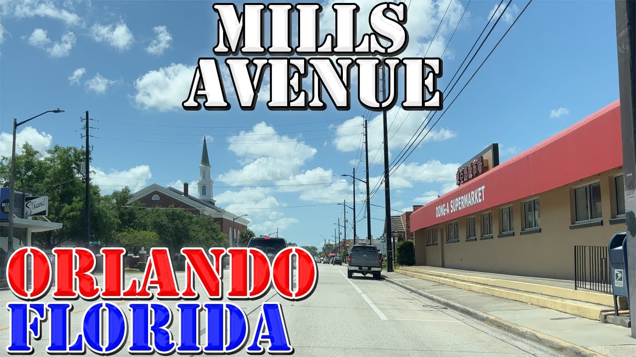 Mills Ave Orlando Florida 4K Street Drive YouTube