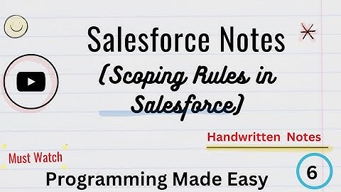 Scoping Rules in Salesforce