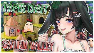 [Handcam] Let's Build Saturn Valley! | Hobonichi Mother Papercraft