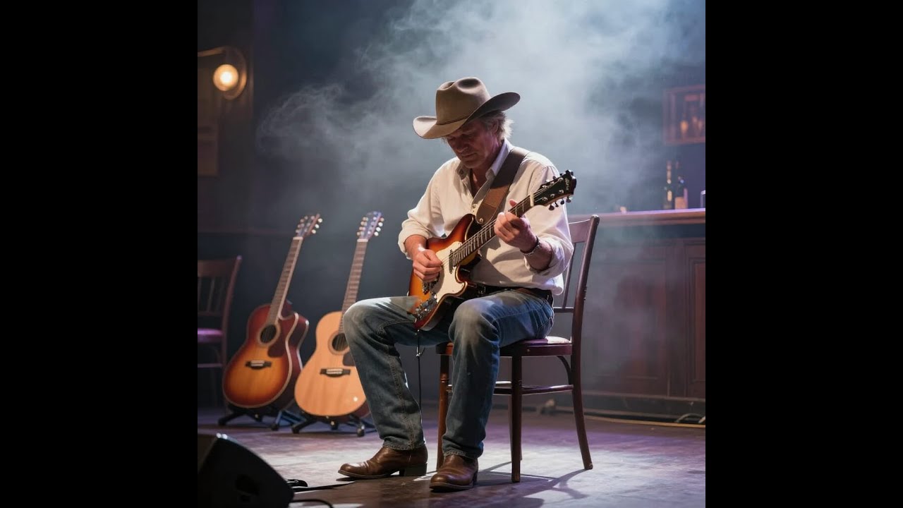 Strumming an electric guitar 1