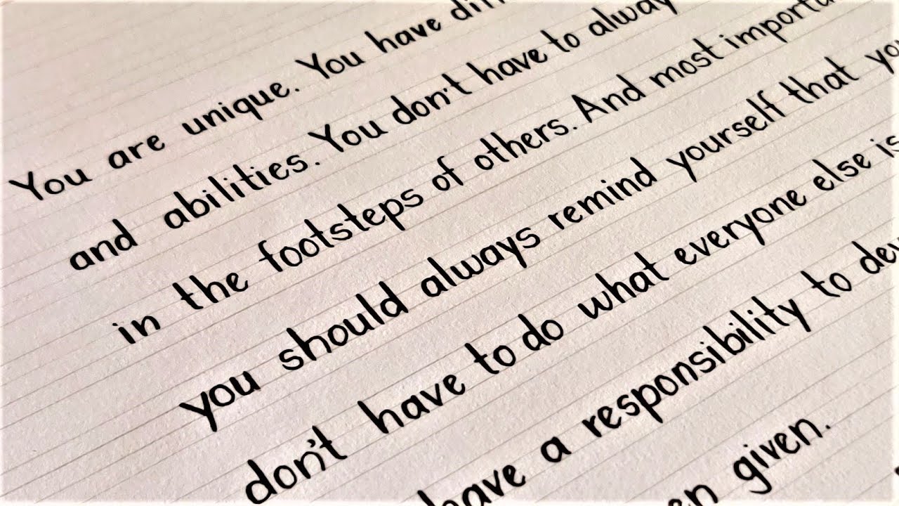 Neat Handwriting Styles Craft A Personalized Note With One Of These