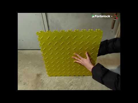 Garage Messe Fortelock® Vinylfliese Easyclick Noppen PVC für Werkstatt Keller
