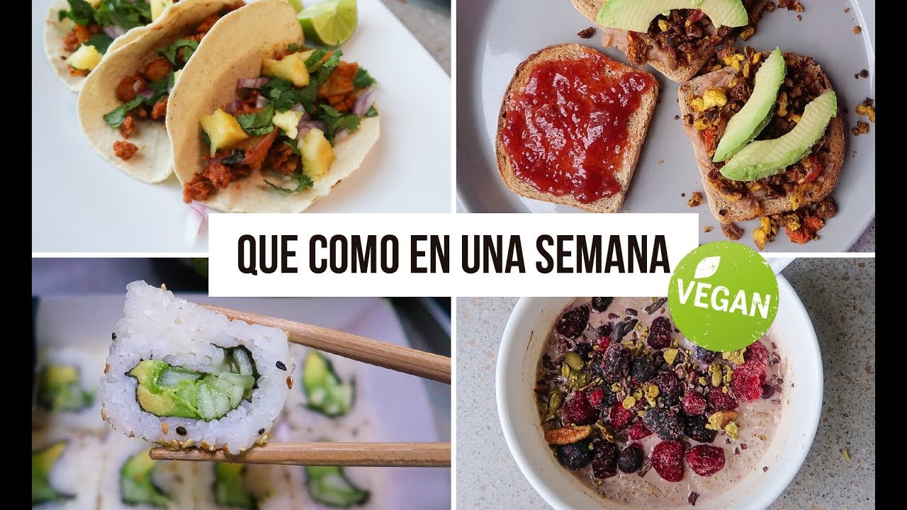 LO QUE COMO EN UNA SEMANA VEGANO FIT Y MEDIO ENFERMA 🌱😫