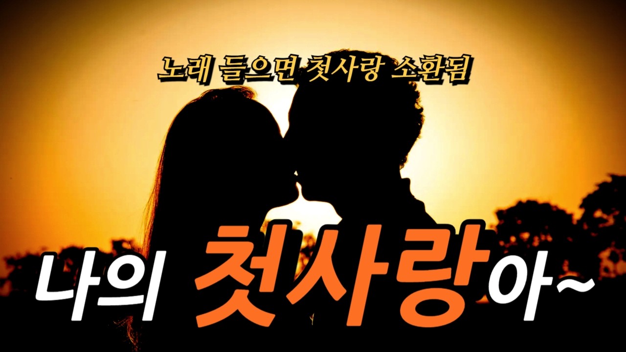 [첫사랑소환] 요즘 난리난 트로트 신곡 나의 첫사랑아~ (1시간연속듣기) 감성 트로트