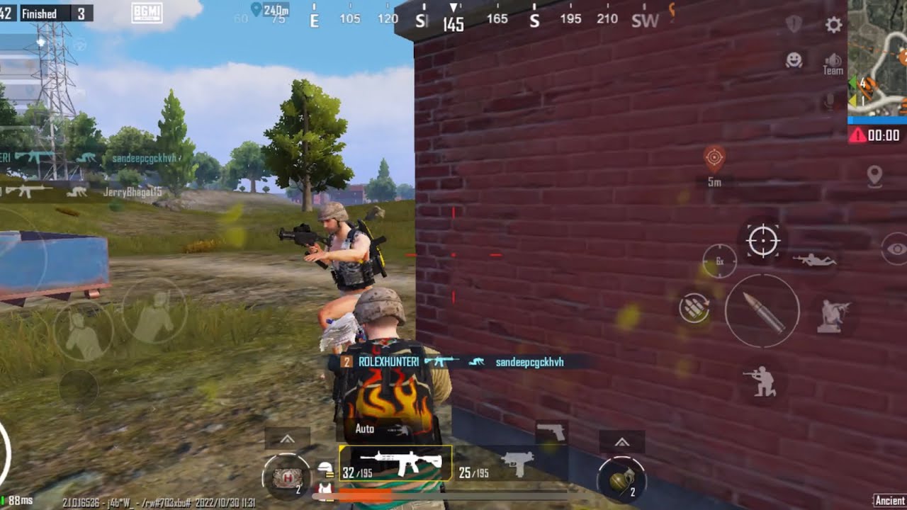 2HP (1 vs 2) enemies Bgmi 