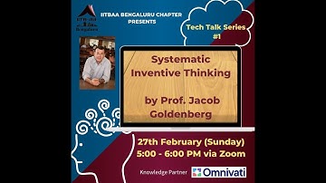 Systematic Inventive Thinking by Prof. Jacob Goldenberg